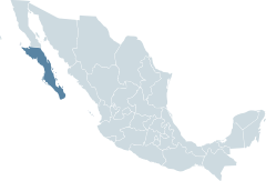 Baja California Sur Karte