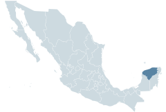 Yucatán Karte