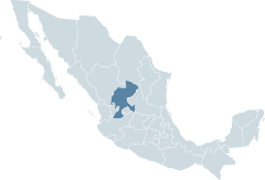 Zacatecas Karte