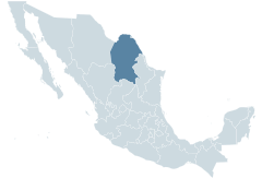 Coahuila de Zaragoza Karte